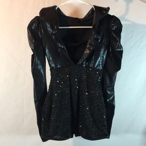 Black jazz dance costume